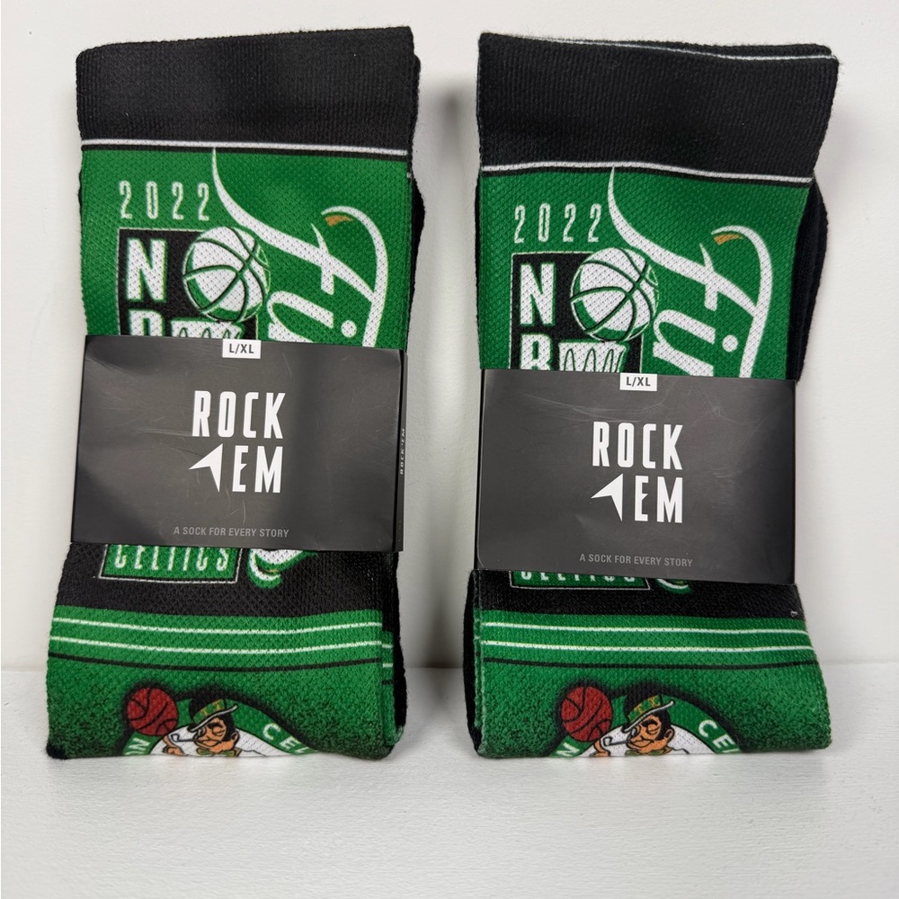 Boston Celtics Socks 2022 NBA Final Basketball L/XL